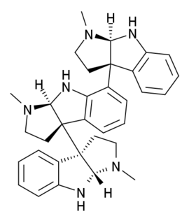 General structure of hodgkinsine.