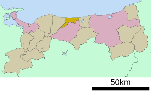 Location of Hokuei in Tottori Prefecture