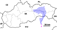 Hornád River - location and watershed map.svg