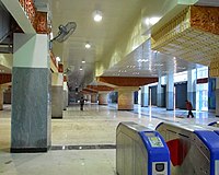 Kolkata Metro's largest station Noapara metro station at Noapara, Baranagar