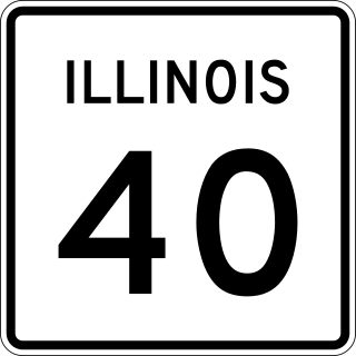 <span class="mw-page-title-main">Illinois Route 40</span> Highway in Illinois