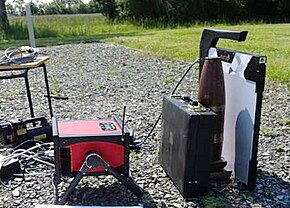 Inspection of IED (Improvised Explosive Device) by X-ray