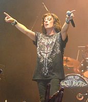 Joe Lynn Turner performing with Over the Rainbow at Rockweekend, Mohed, Sweden on July 9, 2010. Photo by Micke Mejdén.