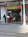 The sign on the window says that all vegetables were grown by non-Jews for Shmita purposes.