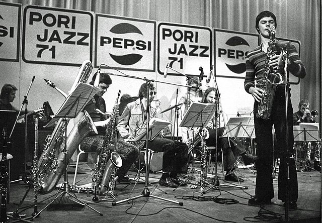 Jan Garbarek performing live at the 1971 edition of the Pori Jazz Festival in Finland with Nordic Big Band.