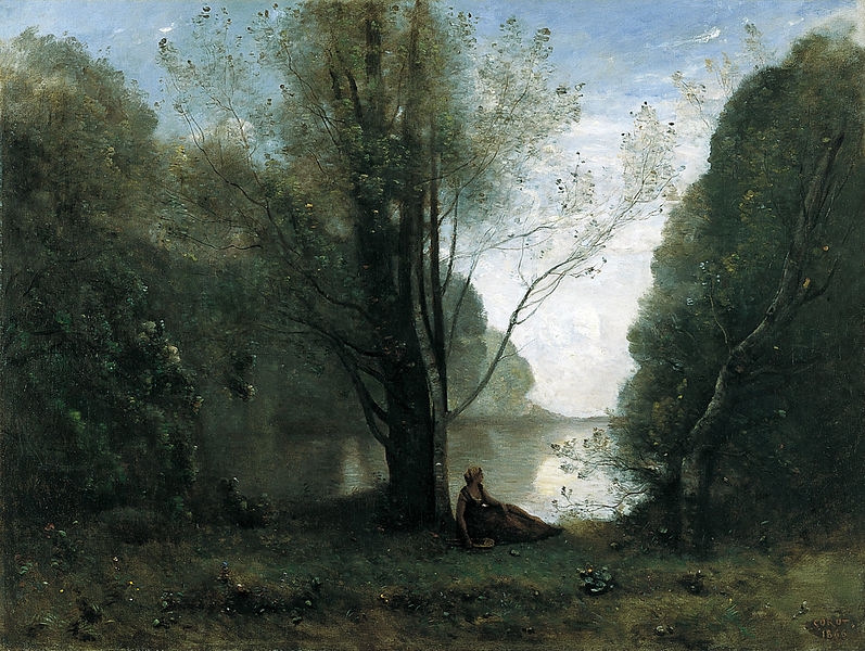 Fichier:Jean-Baptiste-Camille Corot - The Solitude. Recollection of Vigen, Limousin - Google Art Project.jpg