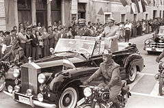 Tito and Haile Selassie in Koper in 1959