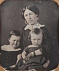Thumbnail for File:Julia Dent Grant with Frederic &amp; Ulysses Jr, 1854.jpg