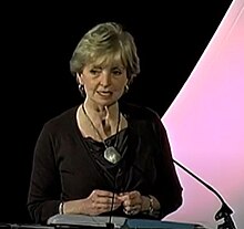 Atkinson speaking at a forum on STEM education in 2012 June Atkinson 2012.jpg