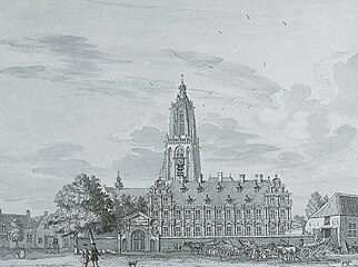 Deutsch: Das Palast des Winterkönigs in Rhenen. 1745.