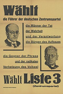 Election poster of the Zentrum party KAS-Bruning, Heinrich Kaas, Ludwig-Bild-15724-1.jpg
