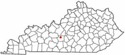 Ortens läge i Kentucky