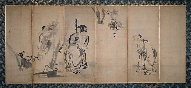 Kanō Naonobu (17th century): "The Four Sages of Mount Shang"