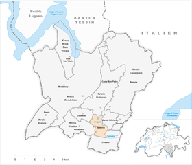 Mapa de Balerna