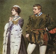 Taming of the Shrew. Katherine and Petruchio by James Dromgole Linton (c.1890). Katherine and Petruchio.jpg
