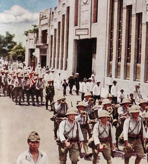 Imperial Japanese forces entering Saigon, 1940