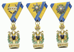 Kleine decoraties van de Oostenrijkse Orde van de IJzeren Kroon