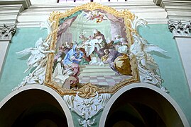 Kleinmariazell - Wandfresco 3 Darstellung Christi im Tempel.jpg