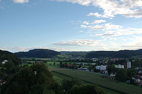 Blick Richtung Süden von der Kommende aus