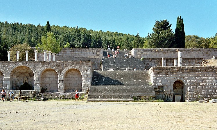 View of the Askleipion of Kos, the best preserved instance of an Asklepieion