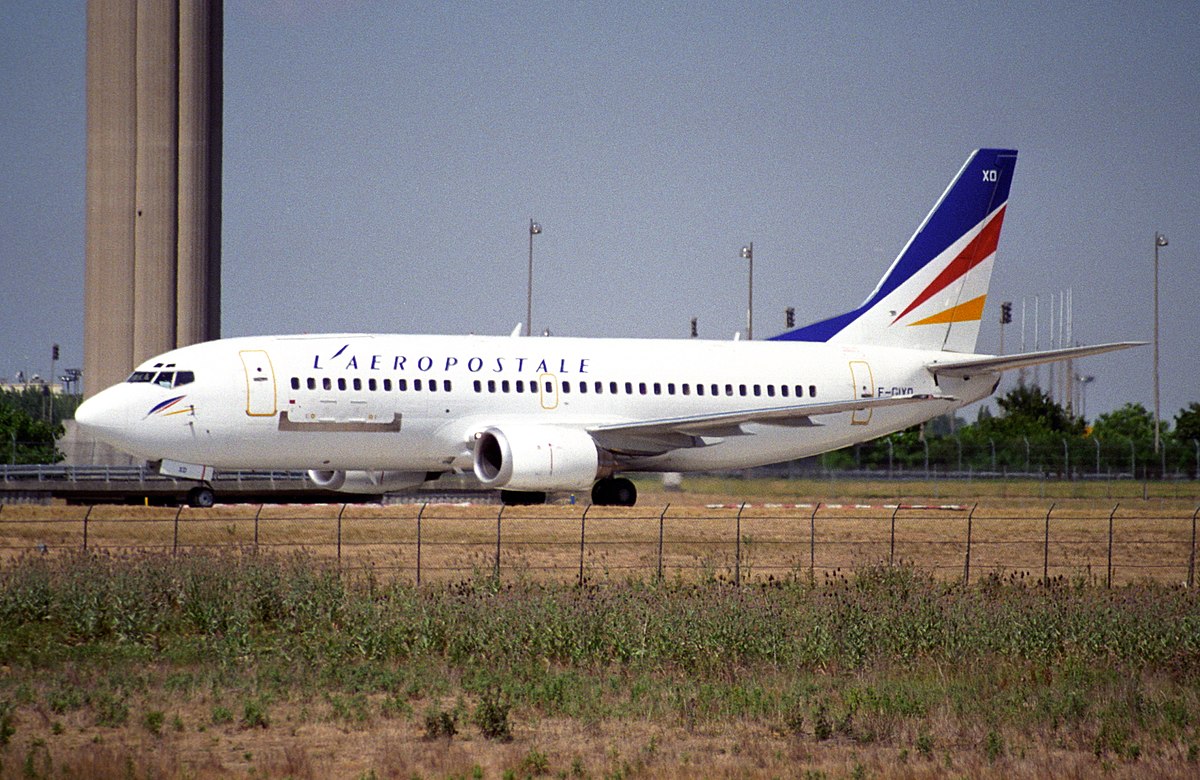 File Laeropostale Boeing 737 33a Qc F Gixd Cdg 04 08 1996 Jpg Wikimedia Commons