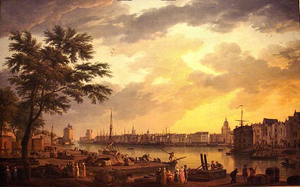 『ラ・ロシェル港の眺め』1762年