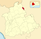 Расположение муниципалитета Лас-Навас-де-ла-Консепсьон на карте провинции