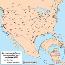 Flughäfen, die von McCarran angeflogen werden