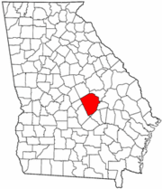 خارطة مقاطعة لورنز في ولاية جورجيا