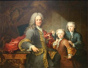 Robert Tournières Portrait supposé de M. de Saint-Cannat et ses enfants