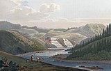 Øvre Leirfoss av John William Edy, 1800