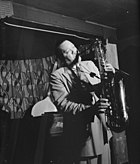 Lester Young, Auftritt im new Yorker Famous Door, ca. September 1946. Fotografie von William P. Gottlieb.