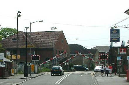 The level crossing at Chertsey