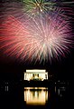 Fireworks over the Lincoln Memorial, July 4, 2008