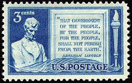 Gettysburg Address
Issue of 1948 Lincoln Of the People-3c.jpg