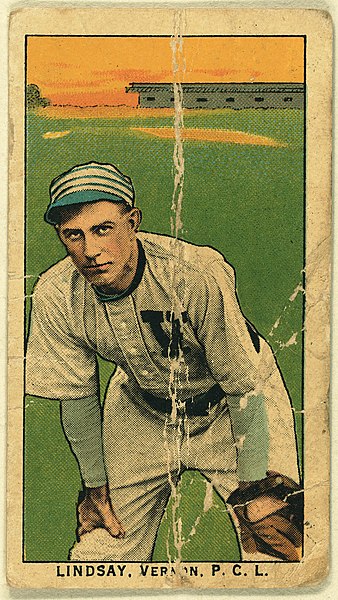 File:Lindsay, Vernon Team, baseball card portrait LCCN2008677352.jpg