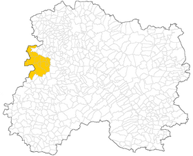 Localização da comunidade de municípios Coteaux de la Marne