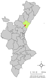 Alfondeguilla - Carte