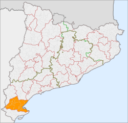 Location of Baix Ebre