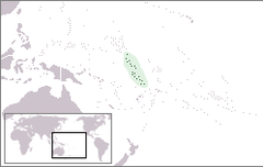 Położenie Wysp Gilberta i Lagunowych