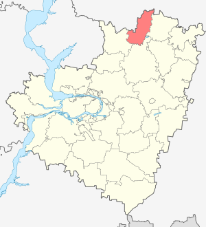 Chelno-Vershinskin alue kartalla