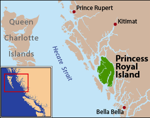 Мапа острова Принцесс-Роял