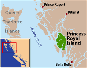 Placering af Princess Royal Island