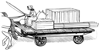 <span class="mw-page-title-main">Lorry (horse-drawn)</span> Low-loading trolley