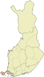 Location o Lumparland in Finland
