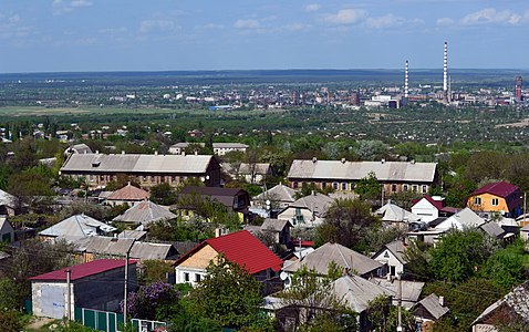 Vue générale de Lyssytchansk.