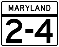 MD Route 2-4.svg