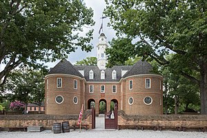 Reconstruction of the first Williamsburg capitol