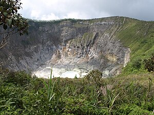 Mahawu volcano on Sulawesi