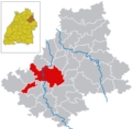 Position of Schwäbisch Hall in the Landkreis